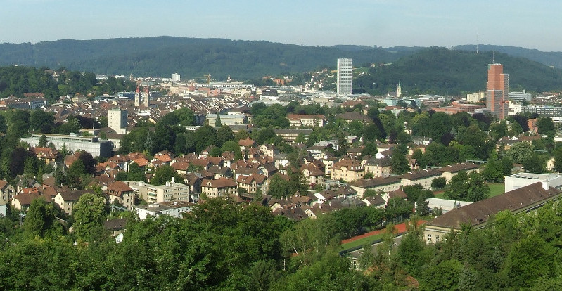 Ausschnitt aus dem Winterthurer Panorama vom Bäumli von Wikipedia-Author Peter elektro (Lizenz CC BY SA 3.0) 
